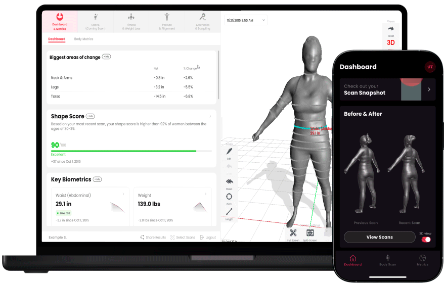 Styku cihazları ve yazılımının farklı ekranlarda gösterimi